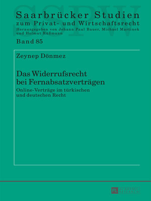 cover image of Das Widerrufsrecht bei Fernabsatzverträgen